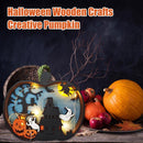 Pumpkin Carving Handcraft Decoration Wooden Decorative Light Wall Art Halloween: