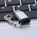 Metal USB 3.1 Type-C Male Connector to Micro USB 2.0 5Pin Female Data Adapt