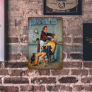 20x30cm Barber Shop Print Rectangular Metal Waterproof Iron Sheet Draw