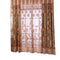 Floral Tulle Voile Window Screening Shading Window Curtain (Coffee)