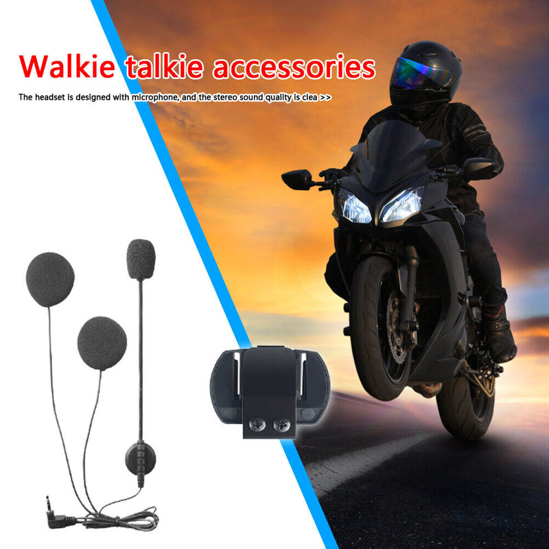 Motorcycle Helmet Bluetooth-compatible Intercom Stereo Headsets Clip for V4