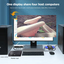 HW1702 KVM 4-Port 4-in-1 Out VGA Splitter Box for Keyboard Mouse Monitor