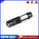 Portable LED Flashlight Mini Outdoor Torch Telescopic Zoom Handheld Lighting