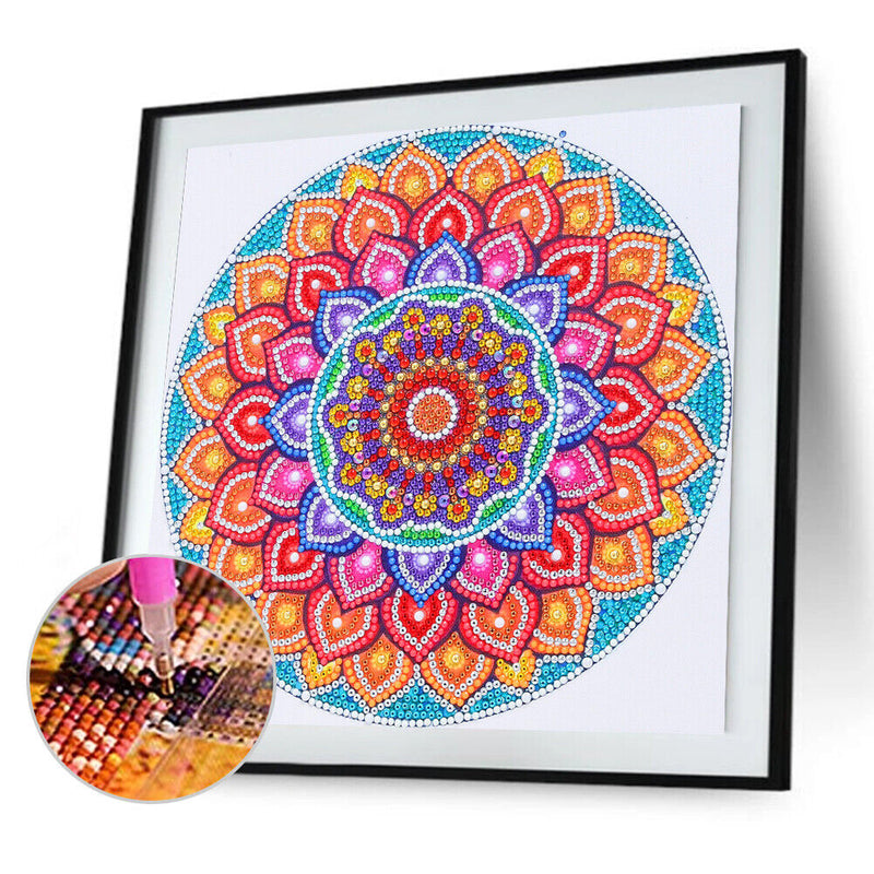 Crystal Drill 5D Special Shaped Diamond Painting Color Mandala Kit (GT138) Newly