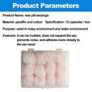 Soft Swimming Ear Plugs Wax Cotton Earplugs Sleeping Snoring Noise Reduction