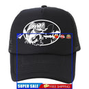 Adjustable Fish Baseball Cap Fisherman Trucker Hat for Women Men (Black)