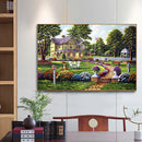 Diamond Embroidery Picture Kit House Garden Mosaic DIY Bead Art for Wall Gift
