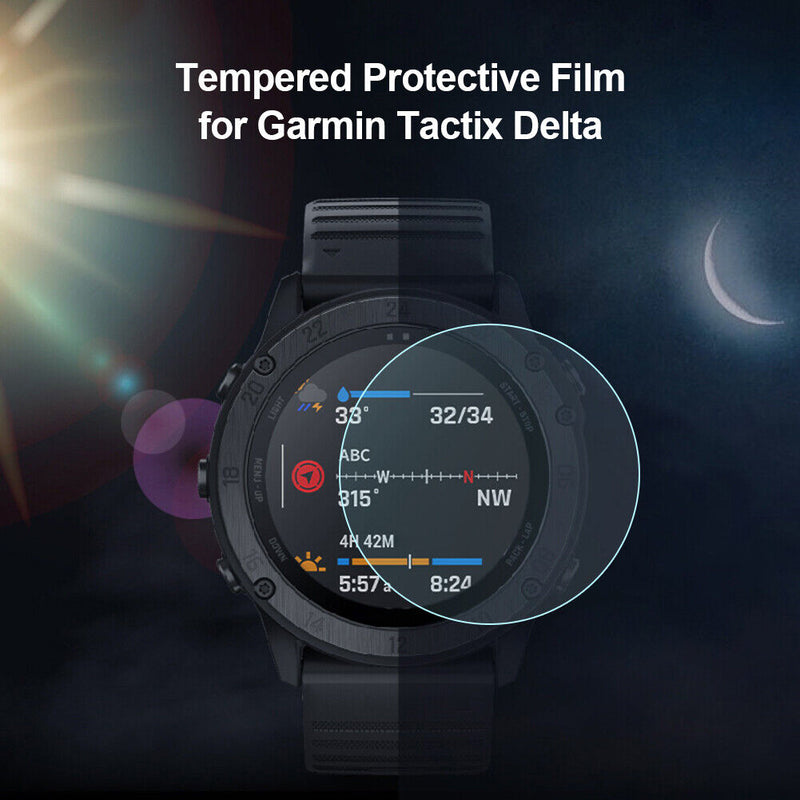 Screen Protector Case for Garmin Smartwatch Tempered Glass Protective Film Cover