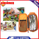 Outdoor Camping Picnic Cutlery Bags Carrying Case BBQ Dishes Storage