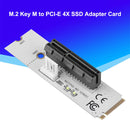 NGFF M.2 to PCI-E 4X Riser Card M2 Key M to PCIE X4 Adapter with LED Indicator