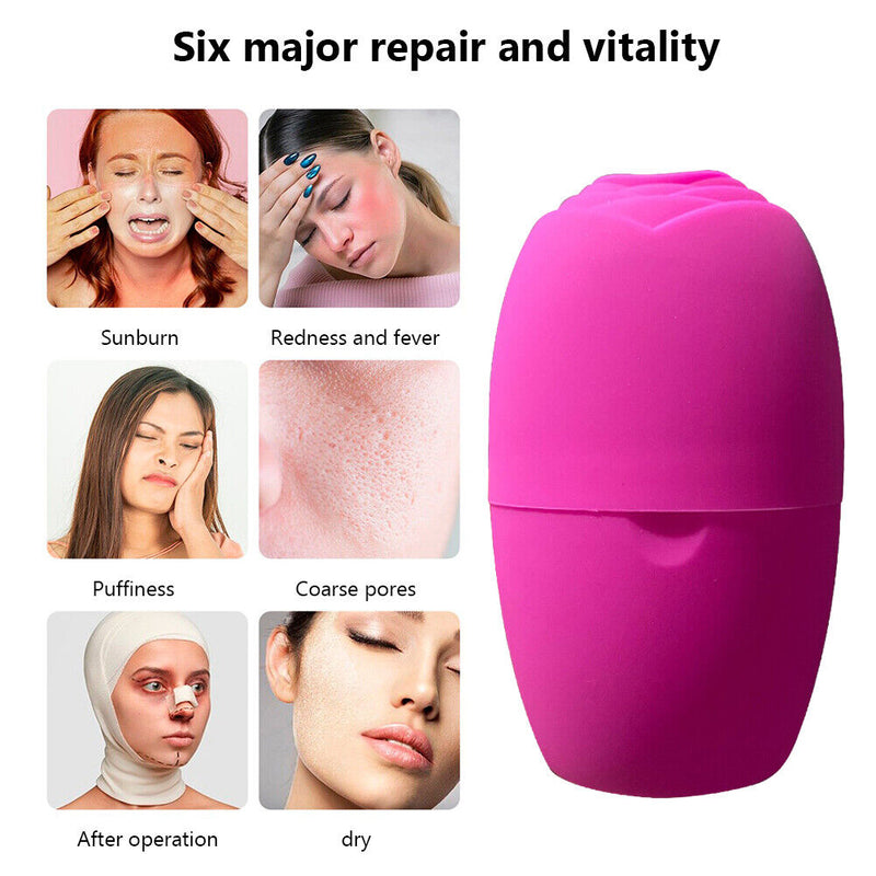 Silicone Ice Cube Ball Face Massager Skin Care Beauty Lifting Contouring Tool