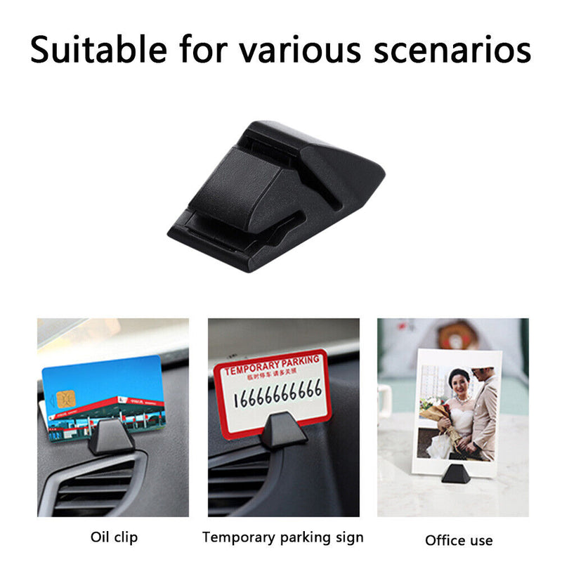 Temporary Parking Card Ticket Holder Home Office Desktop Card Slot Fixed Clip