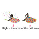 5D DIY Diamond Painting Happy Flowers Girl Cross Stitch Embroidery Mosaic