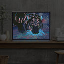 5D DIY Full Round Drill Diamond Painting Luminous Animal Mosaic Kit Art Craft