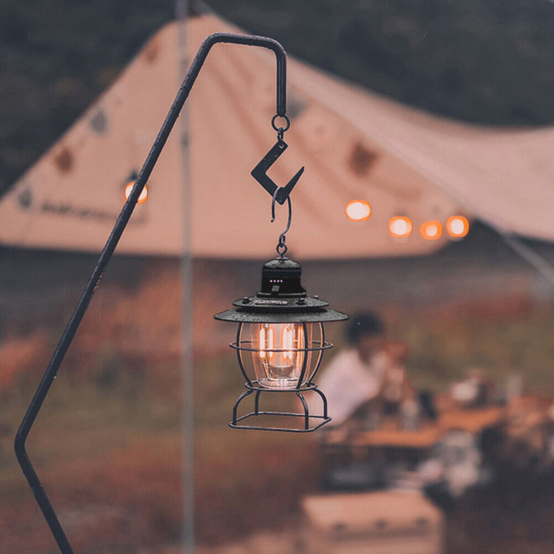 #A Portable Camping Light Stepless Dimming Retro Lantern for Outdoor Camping Hik