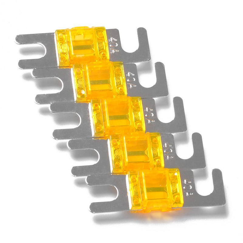 5pcs Nickel Plated Car Audio 32V AFS Mini ANL Fuses Auto Stud Fuses (40A) Newly