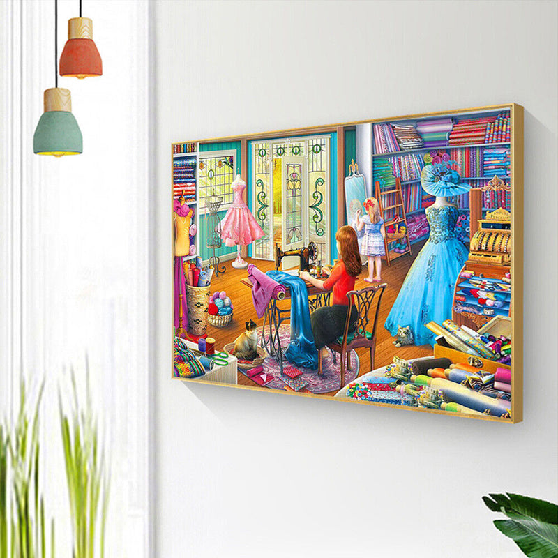 Diamond Painting Full Round Drill Tailores Rhinestone Cross Stitch Wall Decor