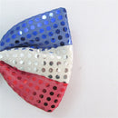 70th Party UNION JACK BOW TIE PLATINUM JUBILEE SEQUIN GREAT BRITAIN FLAG