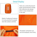Waterproof Backpack Rain Cover Antislip Cross Buckle Strap (Orange M)