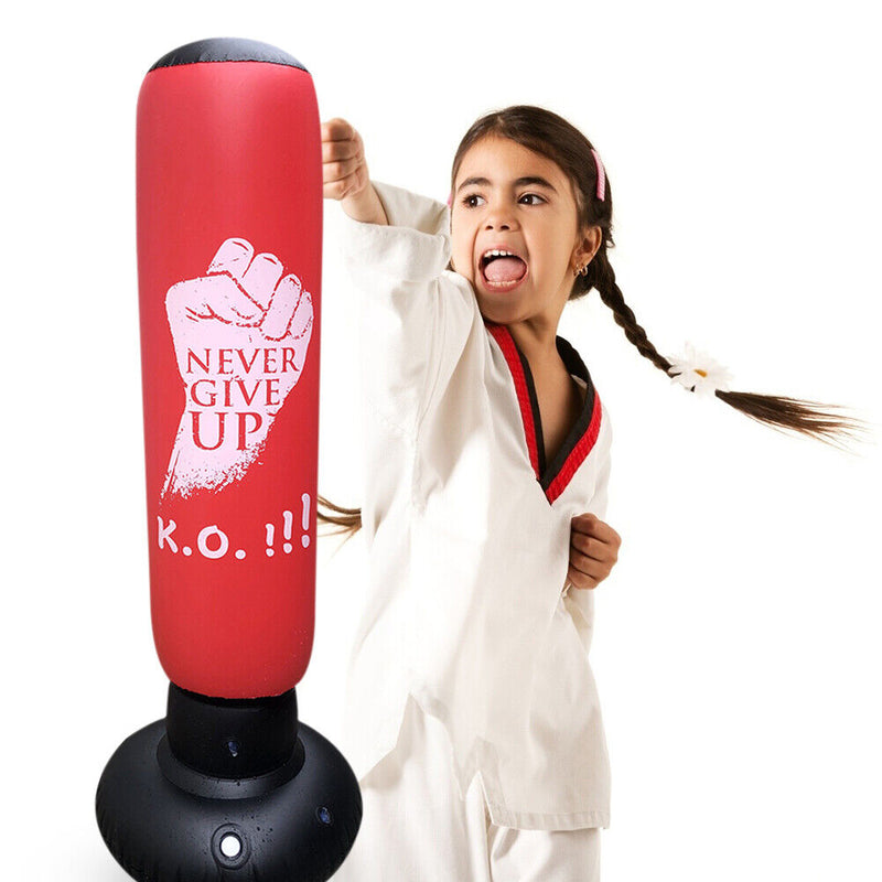 Inflatable Punch Fight Boxing Bag Tumbler Child Practice Boxing Column Sandbags