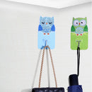 6pcs DIY Hanging Hooks Owl Bird Crystal Round Drill Diamond Painting Hooks Kit