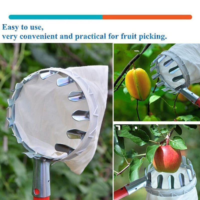 Metal Garden Fruit Picker Head Orchard Pear Peach Picking Catcher Newly