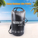 PVC Bags 20L Trekking Drifting Waterproof Storage Pouch (Translucent Black)