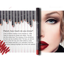 Fashion Waterproof Longlasting Gift Matte Lip Pen Cosmetic Lip Liner Pencil Set