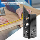 45+90 Degree Metric Measuring Angle Ruler Protractor Gauge for Woodworking Newly