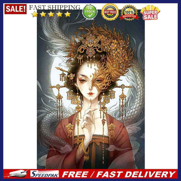 Female Cross Stitch Embroidery Needlework Kit DIY 11CT Stamped Handwork Wall Art