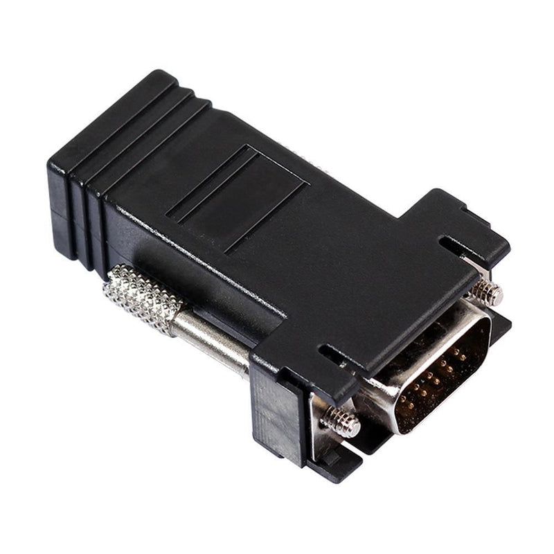 2pcs VGA Extender Female/Male to Lan Cat5e/6 RJ45 Ethernet Female Adapter