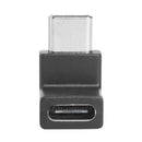 2pcs USB C Male to USB C Female Adapter Upward Downward Angled 90 Degree
