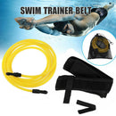 Swim Training Exercise Belts Rope Swimming Harness Resistance Band (Yellow)