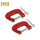 2Pcs G Clamp Set Small Heavy Duty Screw C Clamps For Wood A9C8 & Work Metal S5F3