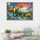 Dinosaur 5D Round Diamond Painting Embroidery DIY Needlework Cross Stitch/B