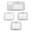 4pcs Straight Writing Ruler Guide Envelope Addressing Guide Stencils Writing
