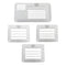 4pcs Straight Writing Ruler Guide Envelope Addressing Guide Stencils Writing