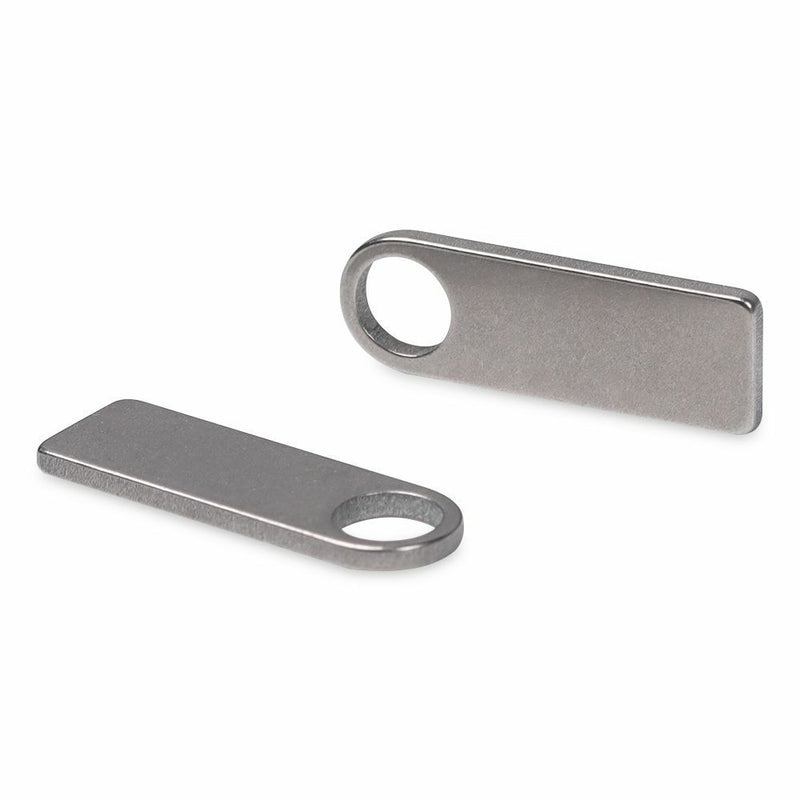 EDC Multi Tool Keyring Pendant DIY Name Tag Titanium Plate Anti-Lost Pet