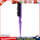 Boar Bristle Comb with Pointed Tail Wooden Handle Dyeing Comb (Purple) Newly