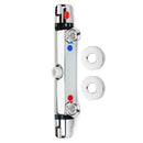 Zinc Alloy Bathtub Thermostatic Mixer Tap Solar Temperature Control Faucet Valve