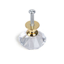 Handles Cupboard Pulls Crystal Glass Knobs Door Knobs Diamond Shape Pull Handle
