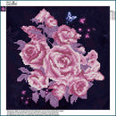 Pink 5D DIY Flower Diamond Painting Embroidery Cross Stitch Home Decor Gift