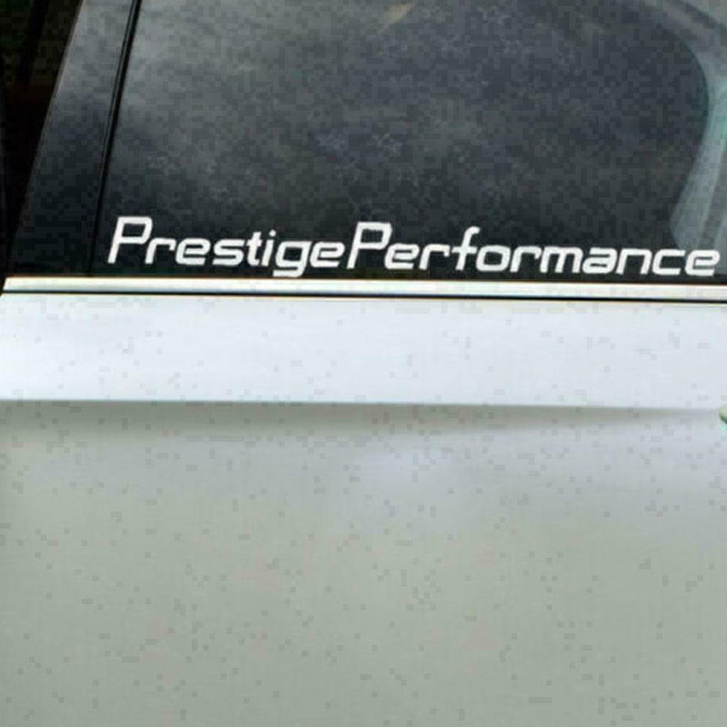 Car Prestige Performance Hellaflush Windshield Vinyl Stick SLIVER Car B6J9 U5W1