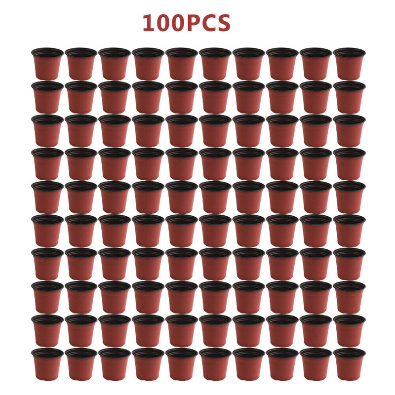 Plastic Gardening Grow Flower Pot Growing Planter Seeds Nursery Planting Holder