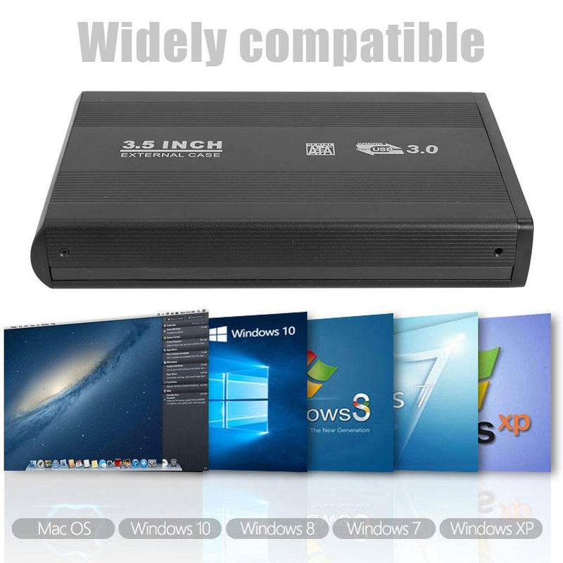 3.5 inch Hard Disk Drive Case SATA to USB3.0 Adapter External HDD Enclosure