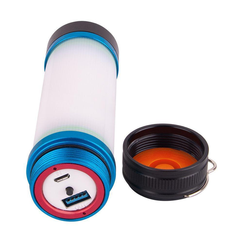 Camping Flashlight 5 Mode 4000mAh Portable Zoom Torch Tent Hanging Lamp