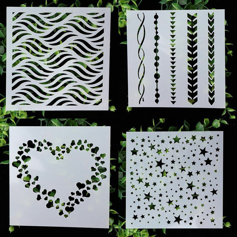 DIY Crafts Embossing Template Scrapbooking Walls Painting Layering Stencils