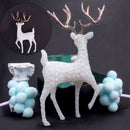 Home Ornament White Flash Table Decoration Christmas Elk Crystal Deer Christmas
