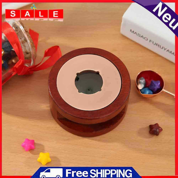 Retro Seal Wax Stove Wood Structure Wax Stick Melting Glue Stove Pot Seal Stamp