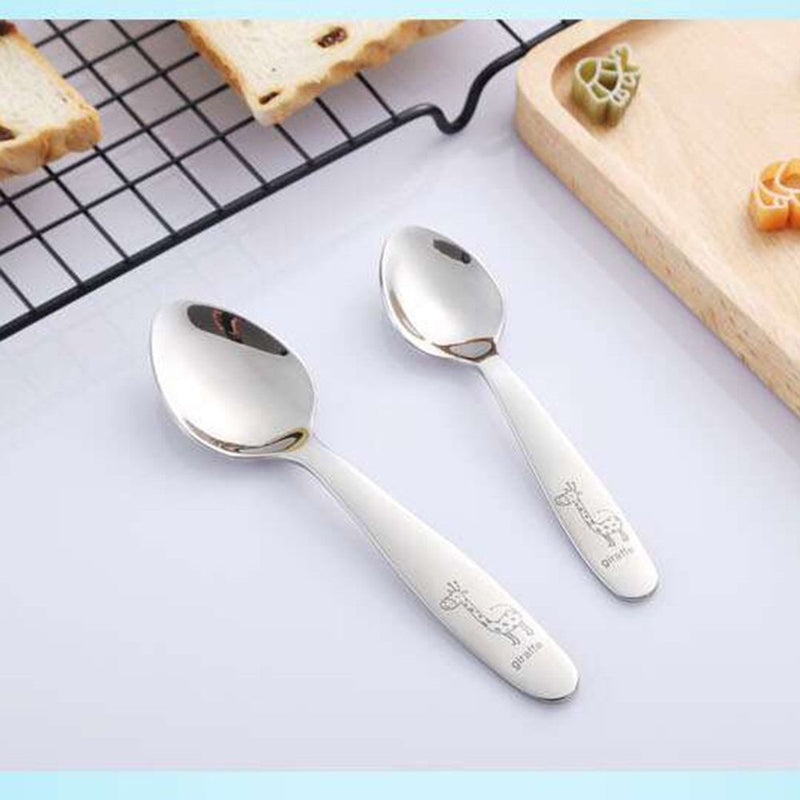 Western-style Children Tableware Spoon Fork Set Kid Cutlery Baby Flatware